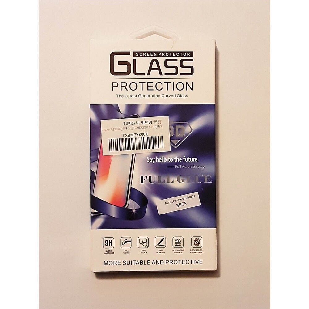 Go Pro Hero 9/10/11 3 Pack Glass Screen Protectors - Picture 1 of 3